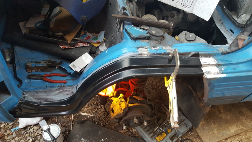 Bedford Rascal wheel arch repair