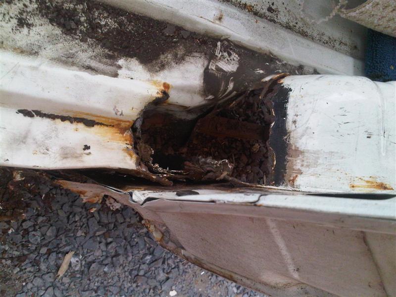 Suzuki Supercarry rust in the rear arch